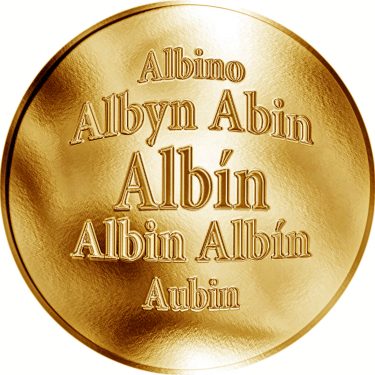 Náhled Averzní strany - Slovenská jména - Albín - zlatá medaile