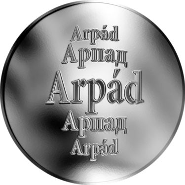 Náhled Averzní strany - Slovenská jména - Arpád - velká stříbrná medaile 1 Oz