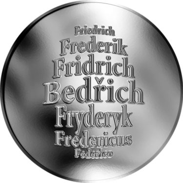 Náhled Averzní strany - Česká jména - Bedřich - stříbrná medaile