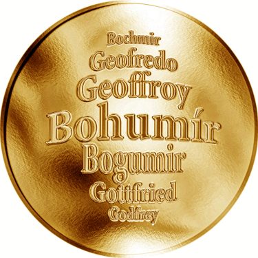 Náhled Averzní strany - Česká jména - Bohumír - zlatá medaile