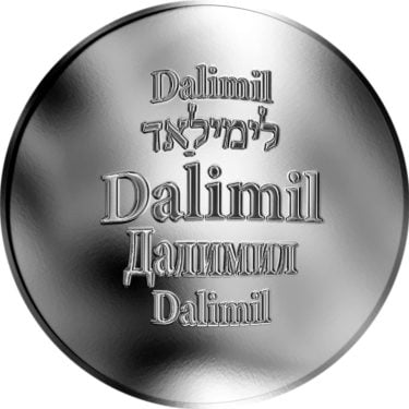 Náhled Averzní strany - Česká jména - Dalimil - stříbrná medaile