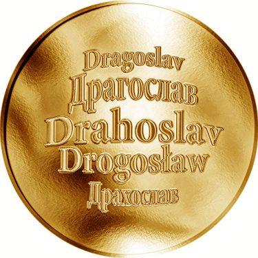 Náhled Averzní strany - Česká jména - Drahoslav - zlatá medaile