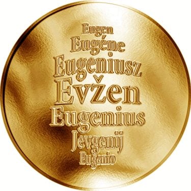 Náhled Averzní strany - Česká jména - Evžen - zlatá medaile