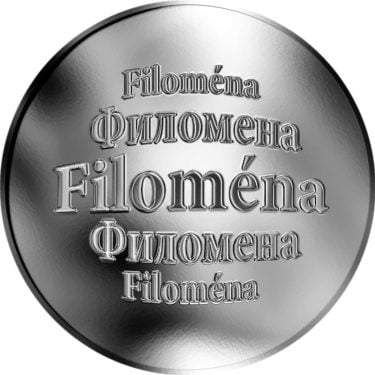 Náhled Averzní strany - Slovenská jména - Filoména - velká stříbrná medaile 1 Oz