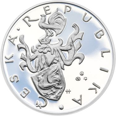 Náhled Reverzní strany - Nevydané mince Jiřího Harcuby - Kryštof Harant z Polžic a Bezdružic 34mm stříbro Proof