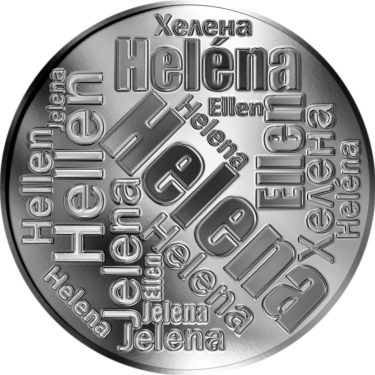 Náhled Averzní strany - Česká jména - Helena - velká stříbrná medaile 1 Oz
