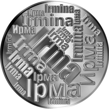 Náhled Averzní strany - Česká jména - Irma - velká stříbrná medaile 1 Oz