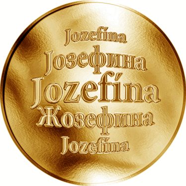 Náhled Averzní strany - Slovenská jména - Jozefína - velká zlatá medaile 1 Oz