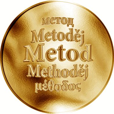 Náhled Averzní strany - Slovenská jména - Metod - zlatá medaile