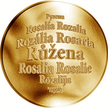 Náhled Averzní strany - Česká jména - Růžena - zlatá medaile