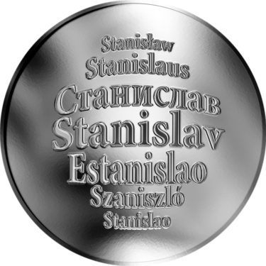 Náhled Averzní strany - Česká jména - Stanislav - stříbrná medaile