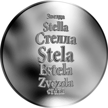 Náhled Averzní strany - Česká jména - Stela - stříbrná medaile